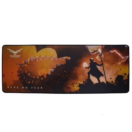 MOUSEPAD XL NACEB THE WIZARD 80X30 CM /4MM NEGRO CON NARANJA