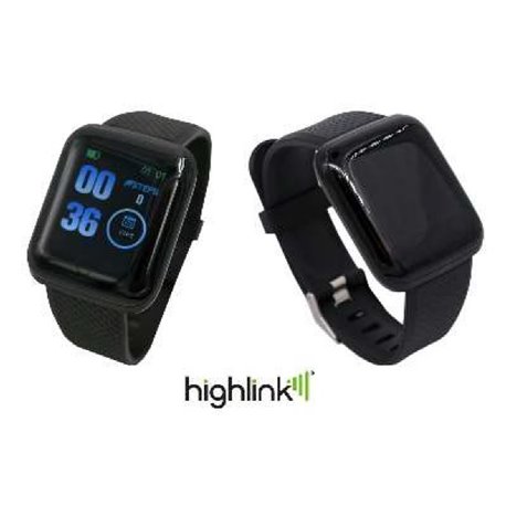 SMARTWATCH HIGHLINK SQUARE BRACELET BLUETOOTH MEDICIÓN RITMO CARDIACO PASOS Y DISTANCIA AVISOS MENSAJE