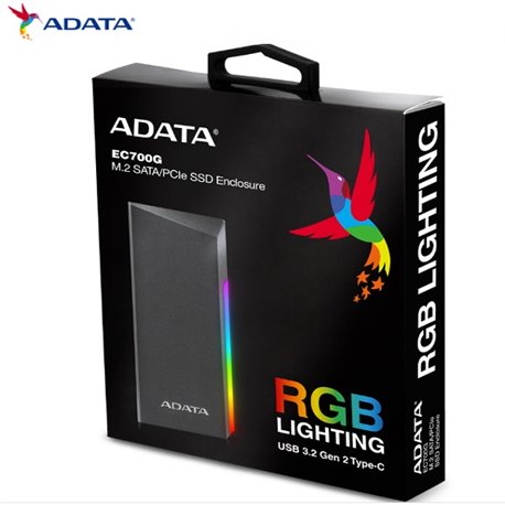 CARCASA XPG EC700 PARA M.2 NEGRO RGB PCL COMPATIBLE CON XBOX SERIES S Y SERIES X