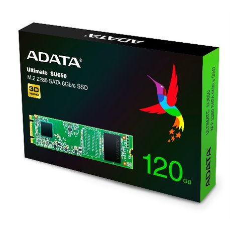 SSD M.2 SATA ADATA 120GB 3D NAND ASU650NS38-120GT-C