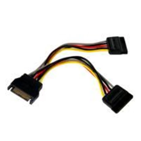 CABLE  ADAPTADOR BIFURCADOR DIVISOR DE ALIMENTACIóN SATA DE 0,15M - 2X HEMBRA SATA - 1X MACHO SATA - STARTECH.COM MOD. PYO2SATA