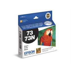 TINTA EPSON 73 T073120-AL NEGRO STYLUS CX5600/CX5900/CX8300/T20/T30/TX100 (250 PAG)