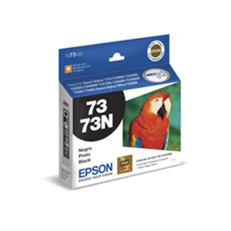 TINTA EPSON 73 T073120-AL NEGRO STYLUS CX5600/CX5900/CX8300/T20/T30/TX100 (250 PAG)