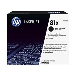TONER HP 81X CF281X NEGRO LASERJET PRO M630z/M630f/M630h (25 000 PAG)