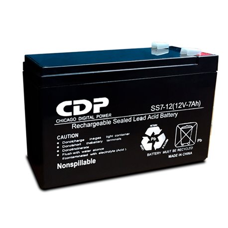 BATERIA CDP B-12/7.2 SELLADA DE REPUESTO PARA NO BREAK LSB 12V/7Ah MEDIDAS 151x65x100mm