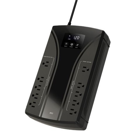 NO-BREAK KOBLENZ 900VA/450W 10 CONTACTOS NEMA 5-15R 5 CON RESPALDO BAT. 12V/9Ah PANTALLA LCD PTO USB