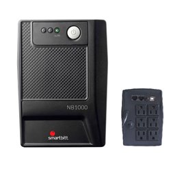 UPS NOBREAK SMARTBITT SBNB1000USB 1000VA/ 500W 6 NEMA 5-15R INDICADOR LED ESTADO 1 PTO USB TIPO B