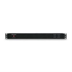 PDU BASICO CYBERPOWER PDU15B2F8R MONOFASICO RACK 1U 10 NEMA 5-15R 120V 15A CARCASA METALICA GRADO INDUSTRIAL