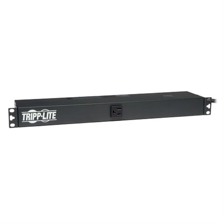 PDU BASICO TRIPPLITE PDU1215 MONOFASICO 1.8kW 120V RACK 1U CON 13 NEMA 5-15R (1 FRONTAL Y 12 TRASEROS)