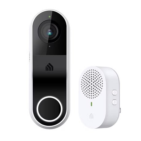 TIMBRE CON CAMARA WI-FI TP-LINK KASA SMART KD110 IP64 RESOLUCION 3MP INCLUYE BOCINA DE TIMBRE AUDIO 2 VIAS