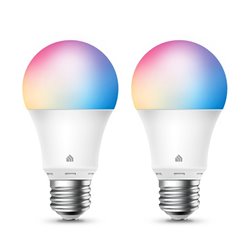 FOCO SMART LED TP-LINK KASA KL125 KIT 2 PIEZAS WI-FI 2.4GHz LUZ DE COLORES AJUSTABLE/REGULABLE 2500K-6500K 9W 800lm
