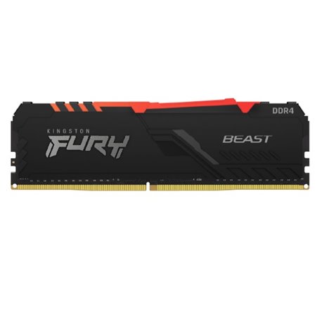 MERMORIA KINGSTON 16GB DDR4 3600MHZ FURY BEAST NEGRO RGB KF436C18BBA/16