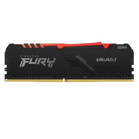MEMORIA KINGSTON 8GB DDR4 3200 FURY BEAST BLACK RGB KF432C16BBA/8