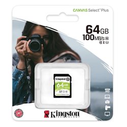 MEMORIA KINGSTON 64 GB SD CANVAS SDXC SELECT PLUS 100R C10