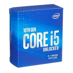 CPU INTEL CORE I5-10600K LGA 1200 10MA GEN S-12 4.10GHZ CACHE 12MB SIX-CORE BX8070110600K