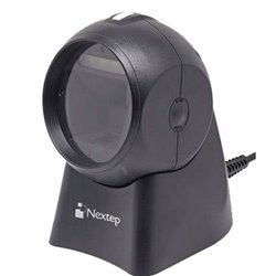 LECTOR CODIGO DE BARRAS NEXTEP OMNIDIRECCIONAL QR(1D/2D) USB NEGRO NE-505