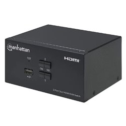 KVM MANHATTAN SWITCH DE 2 PUERTOS PARA 2 MONITORES