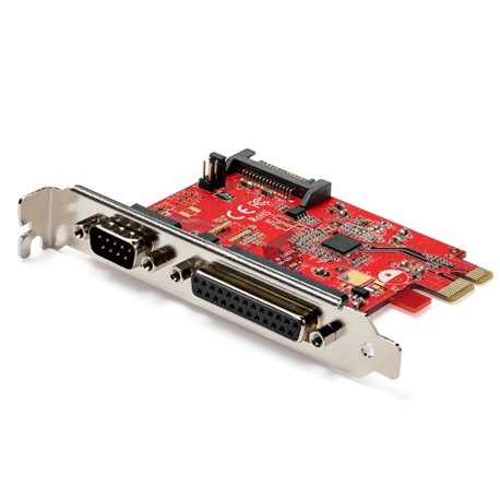 TARJETA STARTECH PCI EXPRESS CON PUERTOS SERIAL Y PARALELO TARJETA ADAPTADORA COMBO PCLE CON PUERTO PARALELO DB25 Y PUERTO