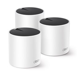 SISTEMA DECO X55 (3 PIEZAS) TP-LINK MESH SUPER FAST WI-FI 6 AX3000 (5GHz HE160) 3 PUERTOS RJ45 GIGABIT X PIEZA MU-MIMO