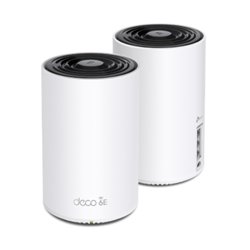 SISTEMA DECO XE75 (2 piezas) TP-LINK MESH WI-FI 6E AXE5400 TRI-BANDA (6GHz + 5GHz + 2.4GHz) 3 PTOS RJ45 GIGABIT X PIEZA