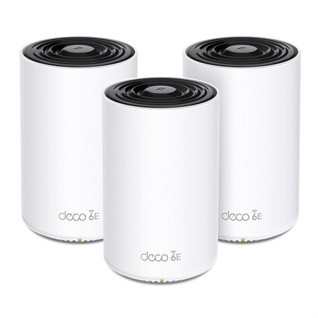 SISTEMA DECO XE75 (3 piezas) TP-LINK MESH WI-FI 6E AXE5400 TRI-BANDA (6GHz + 5GHz + 2.4GHz) 3 PTOS RJ45 GIGABIT X PIEZA