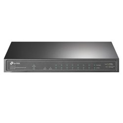 SWITCH TP-LINK TL-SG1210P POE 9 PUERTOS RJ45 GIGABIT (8 PUERTOS PoE+ IEEE 802.3af/at MAX 63W) 1 PTO SFP GIGABIT