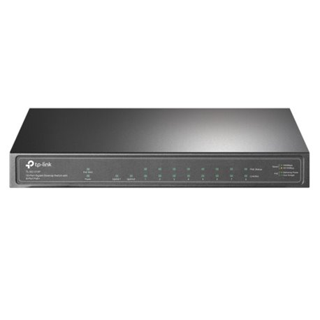 SWITCH TP-LINK TL-SG1210P POE 9 PUERTOS RJ45 GIGABIT (8 PUERTOS PoE+ IEEE 802.3af/at MAX 63W) 1 PTO SFP GIGABIT