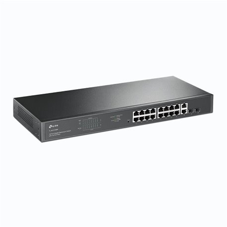 SWITCH TP-LINK JETSTREAM TL-SG1218MP V1 CON 18 PUERTOS GIGABIT (16 CON POE+ 802.3at/802.3af MAX 250W) Y 2 PTOS SFP