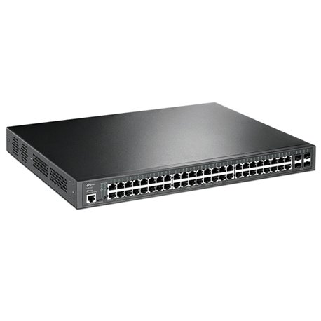 SWITCH JETSTREAM ADMINISTRABLE L2+ TP-LINK TL-SG3452P 48 PUERTOS GIGABIT PoE 802.3at/af+ (384W MAX TOTAL) 4 PTOS SFP