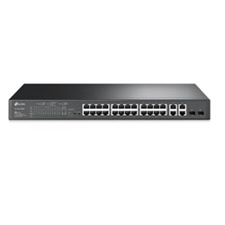 SWITCH SMART ADMINISTRABLE TP-LINK TL-SL2428P 24 PTOS 10/100 PoE 802.3at/af+ MAX 250W CON 2 PTOS RJ45 Y 2 SFP GIGABIT