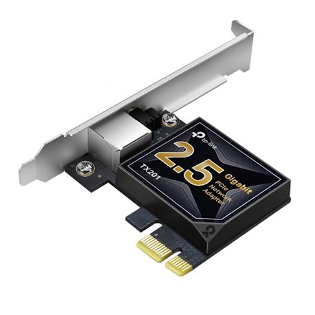ADAPTADOR TP-LINK TX201 PCI Express 3.0 x4 CON 1 PUERTO RJ45 Gigabit / Megabit HASTA 2.5Gbps LED INDICADOR DE ENLACE