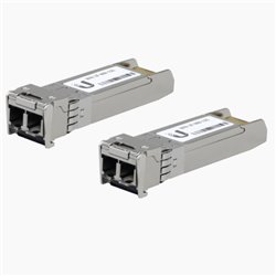 TRANSCEPTOR MINIGIBIC 2-PACK UBIQUITI NETWORKS UF-MM-10G SFP+ 10G MULTI NODO DISTANCIA HASTA 300M CONECTORES LC