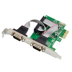 TARJETA PCI EXPRESS XMEDIA XM-PEX-2S CON 2 PUERTOS SERIALES DB9 RS232 VELOCIDAD TRANSFERENCIA 115Kbps x PUERTO