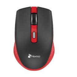 MOUSE NEXTEP INALAMBRICO RECARGABLE SWITCH ENCENDIDO 1600 DPI NEGRO/ROJO NE-413NR