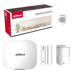 DAHUA c -KIT DE ALARMA INALAMBRICO CON CONEXICON WIFI Y ETHERNET/ MONITOREADO POR APP/ INCLUYE PANEL WIFI ETHERNET UN SENSOR DE 