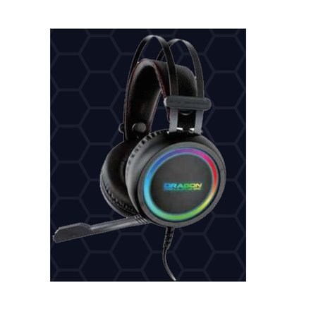 AUDIFONOS DIADEMA GAMER NEXTEP ALAMBRICO DRAGON XT MICROFONO USB RGB 3.5MM NEGRO NE-487