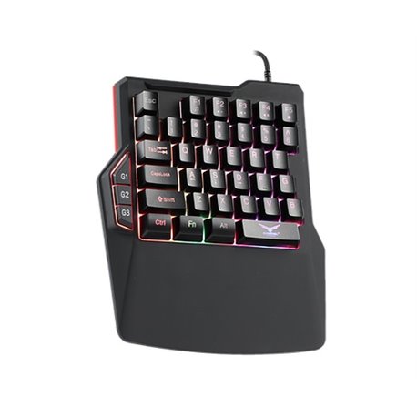 TECLADO GAMER ONE HAND NACEB ALAMBRICO ATHERIS RETROILUMINADO RGB