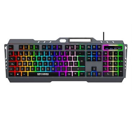 KIT TECLADO Y MOUSE GAMER NEXTEP ALAMBRICO TAPETE INCLUIDO RGB USB NEGRO NE-484K