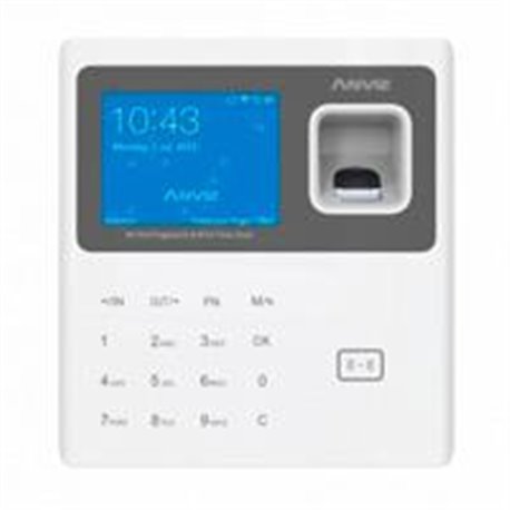 CONTROL DE ASISTENCIA BIOMETRICO ANVIZ W1PRO-WHITE, PANTALLA A COLOR, SERVIDOR EN LA NUBE (CLOUDCLOCKING) , CONEXION DE RED TCP/