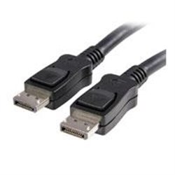 CABLE DE 5M DISPLAYPORT 4K MBR CON CIERRE DE SEGURIDAD MEDIANTE MECANISMO DE BLOQUEO - 2X MACHO DP - LATCHES - NEGRO - STARTECH.