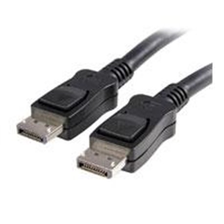 CABLE DE 5M DISPLAYPORT 4K MBR CON CIERRE DE SEGURIDAD MEDIANTE MECANISMO DE BLOQUEO - 2X MACHO DP - LATCHES - NEGRO - STARTECH.