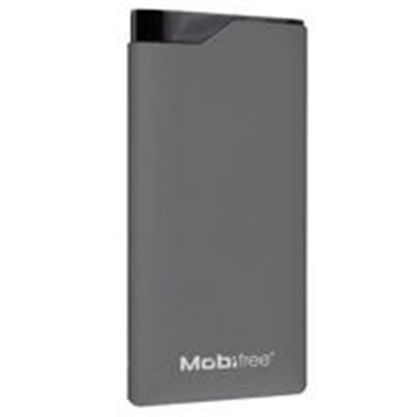 POWER BANK MOBIFREE 6K MAH COLOR GRIS CON DISPLAY MB-923453