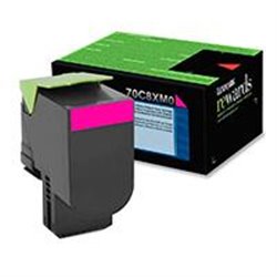 TONER LASER LEXMARK / COLOR MAGENTA / EXTRA ALTO RENDIMIENTO / 70C8XM0 / HASTA 4,000 PAGINAS / 5% DE COBERTURA / P/MODELOS: CS51