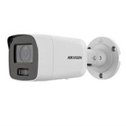 CAMARA BALA IP HIKVISION 8 MP DS-2CD2087G2-L(U)(C) / IMAGEN A COLOR 24/7 / POE / LENTE 2.8 MM / LUZ BLANCA 40 MTS / EXTERIOR IP6