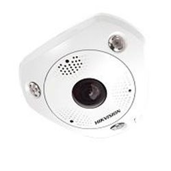 CáMARA FISHEYE IP 6 MP HIKVISION DS-2CD6365G0-IVS / 180° - 360° / DEWARPING / WDR 120 DB / EXTERIOR IP67 / IK10 / 15 MTS IR / EN
