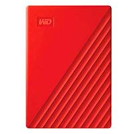 DD EXTERNO 4TB WD MY PASSPORT 2.5 PORTATIL USB3.0 ROJO WINDOWS BACKUP ENCRIPTACION