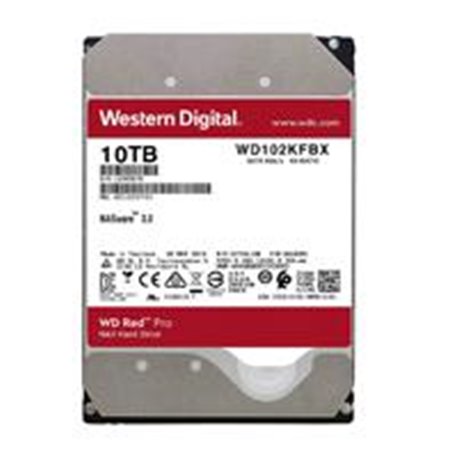 DD INTERNO 10TB WD RED PRO 3.5 ESCRITORIO SATA3 6GB/S 256MB 7200RPM 24X7 HOTPLUG NAS 1-24 BAHIAS