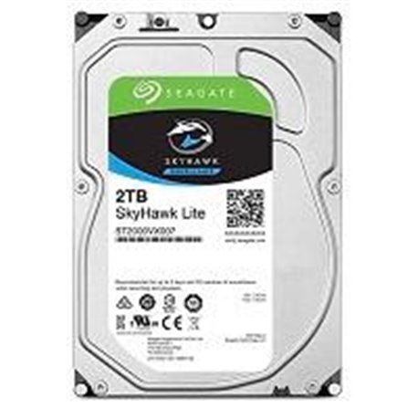 DD INTERNO 2TB SEAGATE SKYHAWK LITE 3.5 ESCRITORIO SATA3 6GB/S 64MB 5400RPM VIDEO VIGILANCIA 24X7 DVR Y NVR 1-2 BAHIAS 1-32 CAM