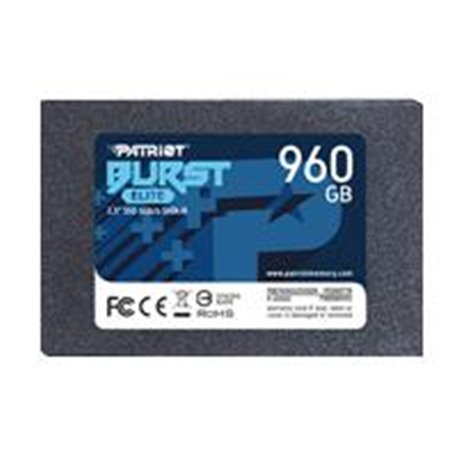 UNIDAD DE ESTADO SOLIDO INTERNO 960GB PATRIOT BURST ELITE 2.5 SATA 3 LECT.450/ESCR.320MBS 7MM PC/LAPTOP/MINIPC SIN BACKET