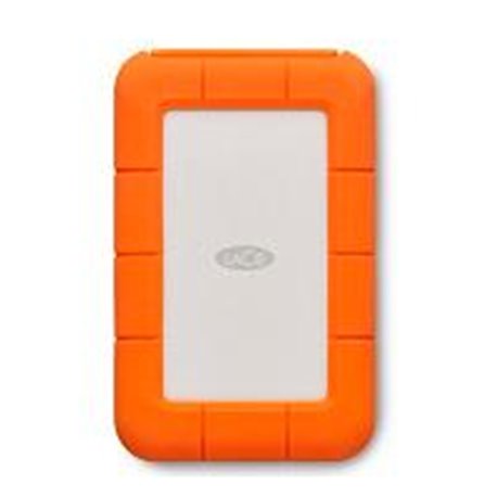 DD EXTERNO 5TB LACIE RUGGED USB-C 2.5 PORTATIL USB 3.1 NARANJA-PLATA WINDOWS MAC CONTRAGOLPES AGUA Y POLVO